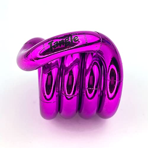 TANGLE Jr Metallic (Magenta) – Juguetes sensoriales genuinos – Juguete antiestrés para niños y adultos – Juguete antiestrés para la escuela – Regalo para adolescentes y adultos - Magenta
