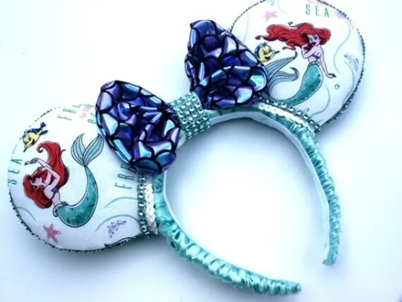 Adult Size Princess Mermaid Inspired Mouse Ears Headband  | Etsy