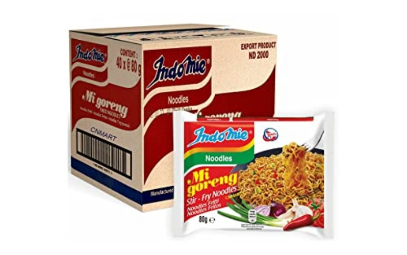 CNMART Indomie Mi Goreng Fried Instant Noodles Halal 80g (Pack of 40) - 80 g (Pack of 40)