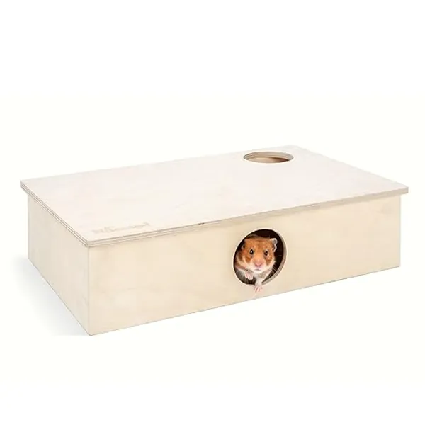 Niteangel Multi-Chamber Hamster House Maze: - Multi-Room Hideouts & Tunnel Exploring Toys for Hamster Gerbils Mice Lemmings (6-Room Large) - 6-Room Large