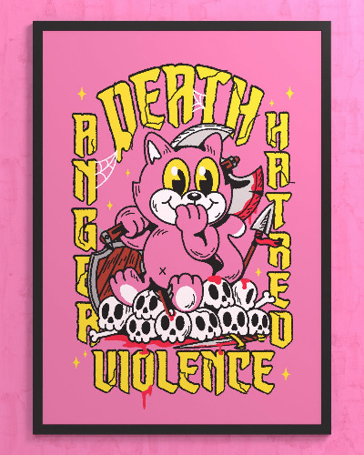 Dead Cute Art Print | A2