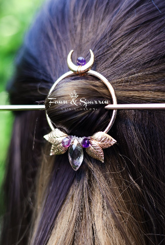 Ametrine Crystal Hair Pin — Fawn & Sparrow 