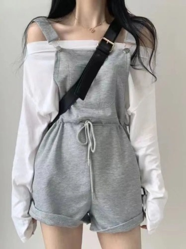 Casual Soft Grey Romper - XL
