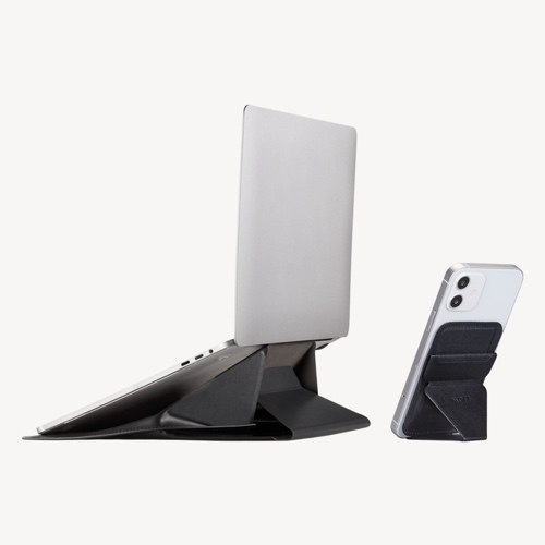 Urban Commuter Set - Laptop Sleeve & Snap-on Phone Stand by MOFT - Black Set / 16”