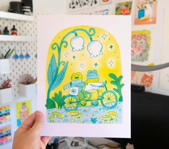 Frog & Toad Risograph Print | Frog & Toad Risograph Print