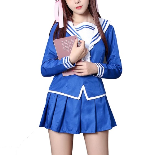 Nuoqi Fruits Basket Tohru Cosplay Costume Japanese School Girls Sailor Uniform Suit - Small
