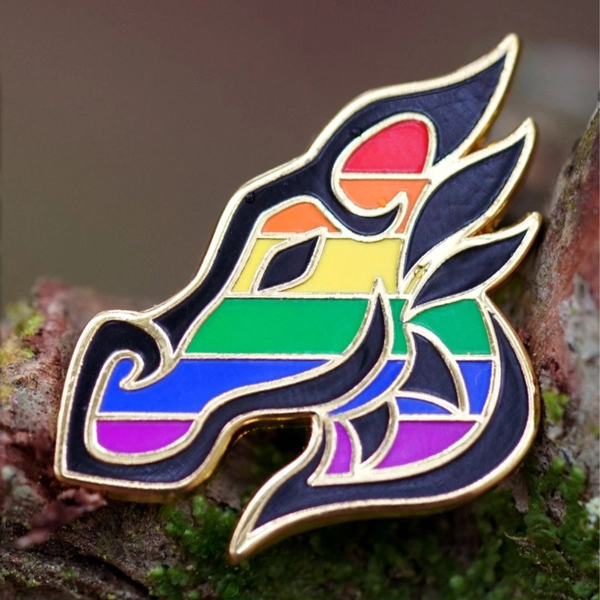 Dragon Pin - Rainbow Pride
