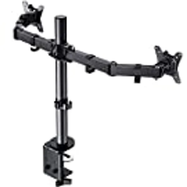 Ergear Dual Monitor Stand for 13 to 32 inch, Heavy Duty Fully Adjustable Monitor Stand for 2 Monitors, Dual Monitor Mount Fits up to 17.6 lbs per Arm, EGCM1