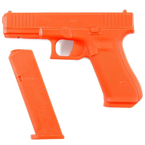 American Safety Trainer & Magazine Bundle - (Compatible with Glock 17 Gen 5) - Non-Functional - Solid Polymer - Blaze Orange - U.S.A Made – Fits Model Specific Holsters