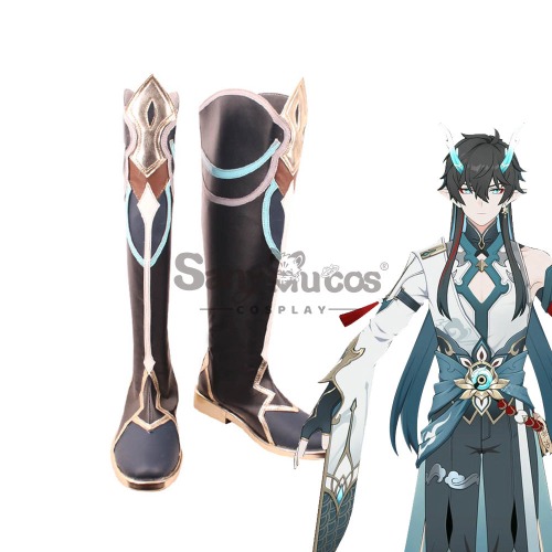 Game Honkai: Star Rail Cosplay Dan Heng Imbibitor Lunae Cosplay Shoes - 41
