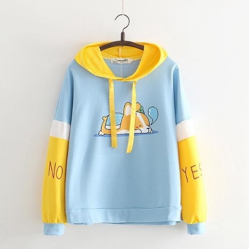 Sleepy Puppy Hoodie - Blue / L