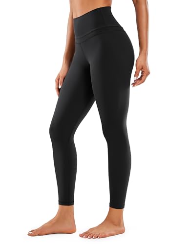 CRZ YOGA Women's Naked Feeling I High Waist Tight Yoga Pants Workout Leggings - 25 Inches - 12 - Black-r009