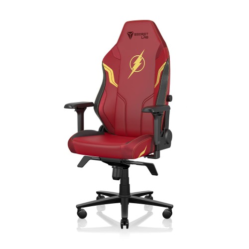 Secretlab Titan Evo 2022 Flash Gaming Chair - Reclining - Ergonomic & Comfortable Computer Chair with 4D Armrests - Magnetic Head Pillow & 4-Way Lumbar Support - Red - Hybrid Leather - Flash Regular