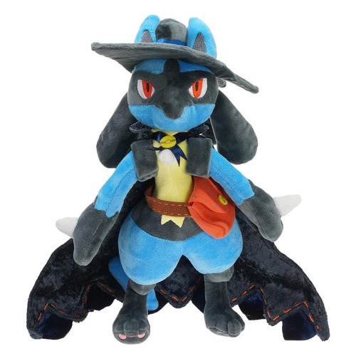 Halloween Lucario Plush Toy Stuffed Animal Soft Doll Gift for Kids Boys Girls 15 Inch