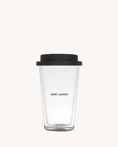 COFFEE MUG IN GLASS | Saint Laurent | YSL.com