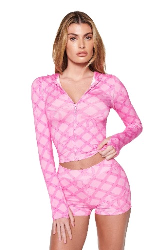 BLARE HOODIE - PINK : WRAPPED IN GIA