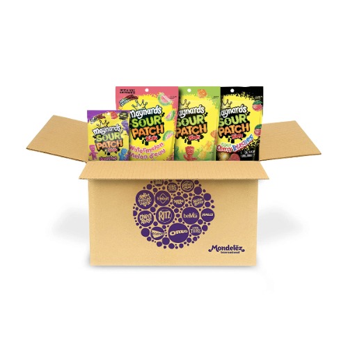 Maynards Sou Gummy Candy, Sour Berries, Sour Patch Kids, Watermelon, Cherries, 4 pack 1.25Kg Treats