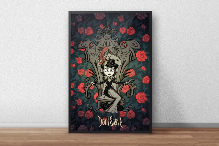 Poster - Don't Starve Charlie Throne & Thorns | Default Title