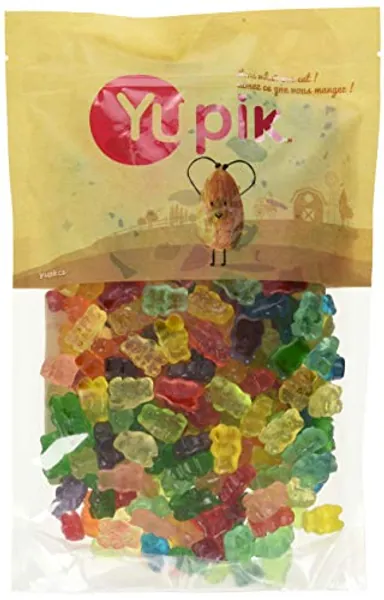Yupik Candy Gummy Bears 12 Fruit Flavors, 1 Kilogram