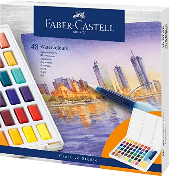 Faber-Castell Vernice ad Acquerello, Multi, Set da 51 pezzi