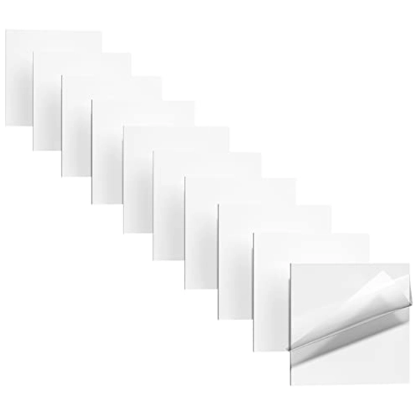 Newaner 500 Pezzi Transparent Sticky Notes, Riutilizzabile Trasparenti Foglietti Adesivi 75×75mm, per Contrassegnare Ufficio Documenti e Libri, Studenti Note, Frigorifero, Tavolo da Pranzo Messaggio