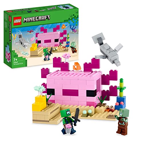 minecraft axolotl lego set