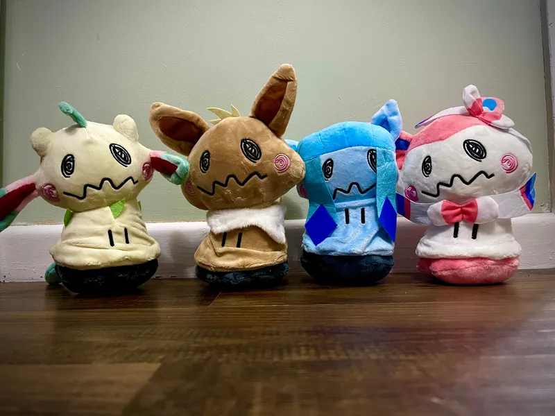 IN STOCK!! Custom Mimikyu Eevee Evolution Cosplay Plushie | Eevee | Leafeon | Glaceon | Sylveon | *** Fast Shipping ***