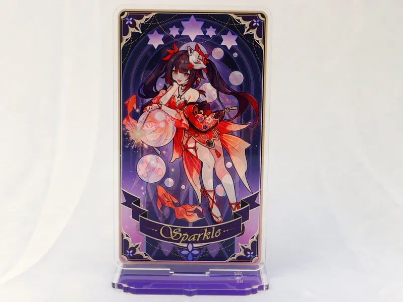 Honkai Star Rail Sparkle Acrylic Standees, Honkai Star Rail Figures Stand