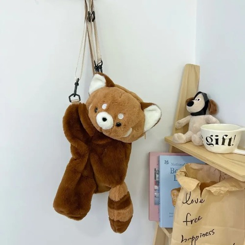 Red Panda Plush Bag | Large [26*45*17] CM