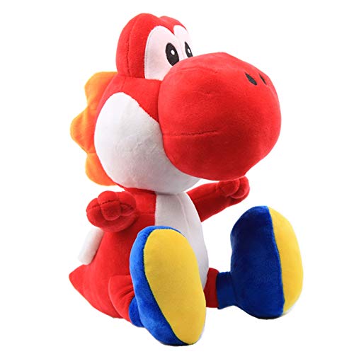 uiuoutoy Yoshi Plush Toys Soft Stuffed Dolls Gift 12" (Red) - Red