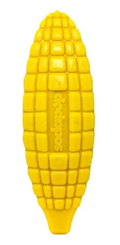 Corn on the Cob Ultra Durable Nylon Dog Chew Toy - Corn on the Cob Nylon Toy - Yellow
