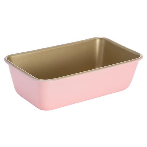 Paris Hilton Nonstick Carbon Steel Bakeware Collection, 9-Inch x 5-Inch Loaf Pan, Dishwasher Safe, Made without PFOA and PFAS, Pink Champagne Two-Tone - Pink - 9" x 5" Loaf Pan