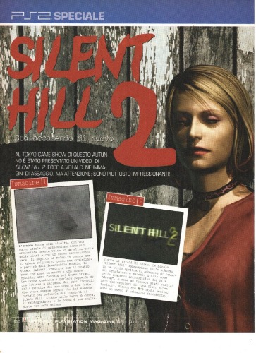 SILENT HILL 2 Magazine article 2001 Sony Playstation 2 PS2 rare Italian review