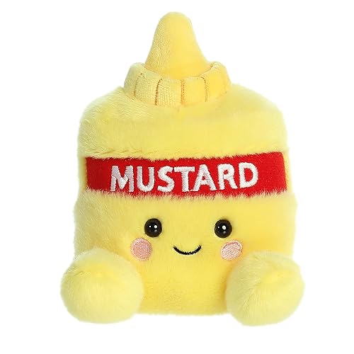Aurora® Adorable Palm Pals™ Newton Mustard™ Stuffed Animal - Pocket-Sized Play - Collectable Fun - Yellow 5 Inches