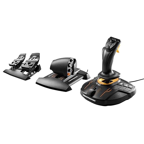 Thrustmaster T16000M FCS Flight Pack (Compatible with PC) - Black - Flight Pack T16000M FCS