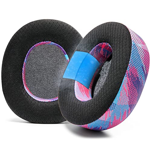 WC FreeZe Nova Pro Wireless -  Hybrid Fabric Cooling Gel Replacement Earpads For Steelseries Arctis Nova Pro Wireless by Wicked Cushions, Improved Durability, Thickness & Sound Isolation | Speed Racer - Speed Racer