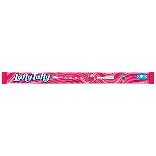 Wonka Laffy Taffy Rope, Strawberry, 0.81 Ounce - Strawberry - 0.81 Ounce (Pack of 1)