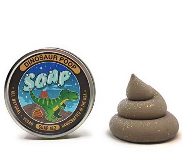 Dinosaur Dino Poop Soap Chocolate Scent Gift Vegan