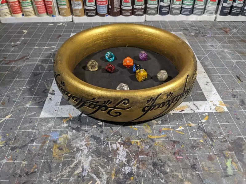The One Ring Dice Tray (D&D RPG Gaming LotR)