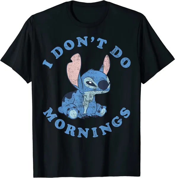 Disney Lilo & Stitch I Don't Do Mornings T-Shirt