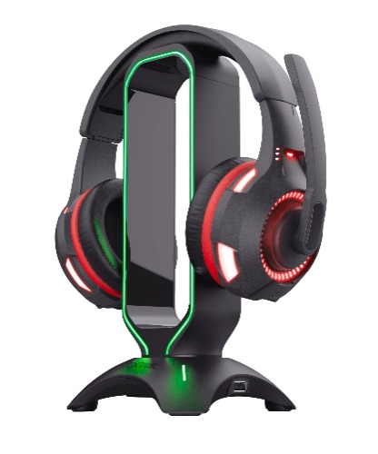 Trust Gaming Gxt 265 23647 Cintar Rgb Headsetstandaard, Headset Stand, Zwart