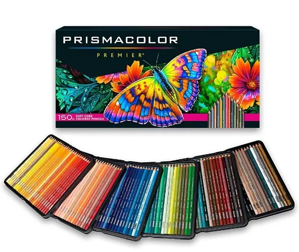 Prismacolor Premier Colored Pencils | Art Supplies for Drawing, Sketching, Adult Coloring | Soft Core Color Pencils, 150 Pack : Wood Colored Pencils : Office Products