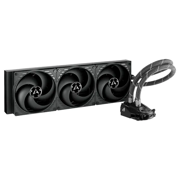 ARCTIC Liquid Freezer II 420 - Multi Compatible All-in-One CPU AIO Water Cooler, Efficient PWM Controlled Pump, Fan Speed: 200-1700 RPM (Controlled via PWM), LGA1700 compatible - Black