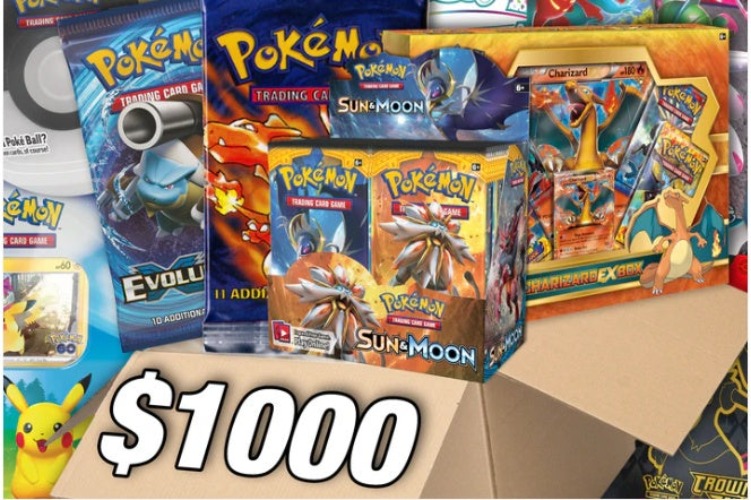 The Pokemon Card $1000 Box! - Assorted Pokémon Trading Cards | Default Title