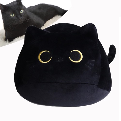 Black Cat Pillow Plush