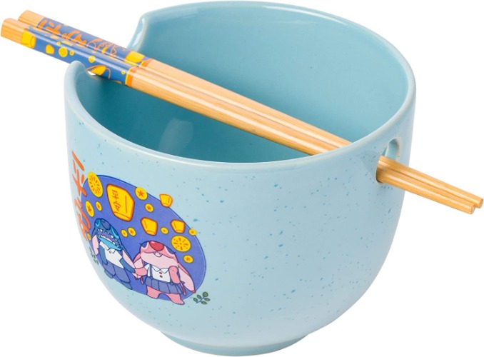 Lilo & Stitch Angel and Stitch Lanterns Ramen Bowl & Chopsticks Set