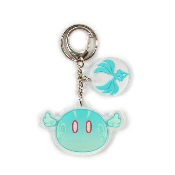Slime Acrylic Charms Epoxy Genshin Impact Key Rings Elemental Slimes - Anemo