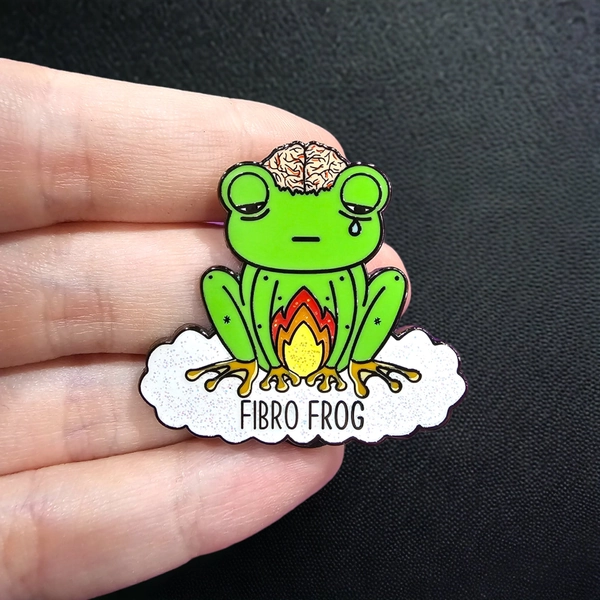 Fibromyalgia enamel pin