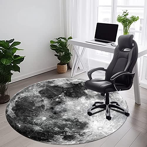 Khalidah Office Chair Mat for Hardwood & Tile Floor, 47" × 47" Computer Chair Mat for Rolling Chair, Under Desk Low-Pile Rug, Multi-Purpose Floor Protector for Home Office - 47" x 47" - Multi-r-4