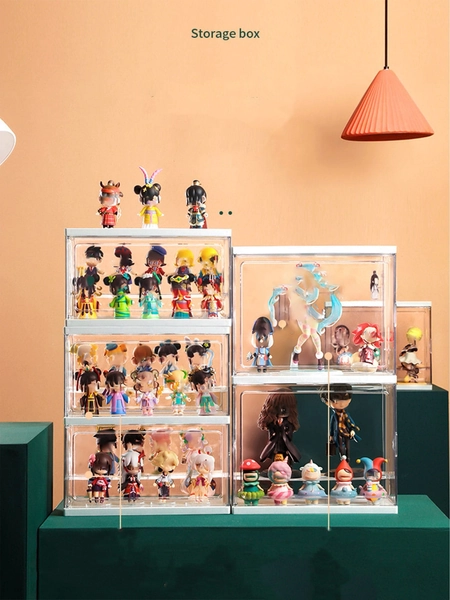 1pc Blind Box Storage Display Rack Manual Rack Transparent Display Cabinet Acrylic Dust-proof and Moisture-proof Display Box